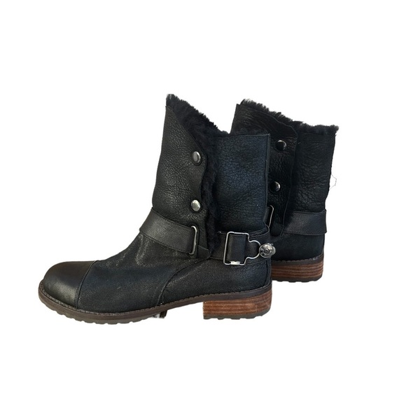 Matt Bernson Tundra Womens Booots Size 7.5 Black Leather - Picture 7 of 10